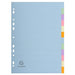 Best Value Exacompta Forever 1612E A4 12 Part Plain Dividers - Multi-Coloured (1 Pack of 12)