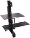 Ergotron WorkFit-S Single LD with Worksurface+ - Stand (tray, desk clamp mount, pivot, column) for LCD display / keyboard / mouse - screen size: up to 24"