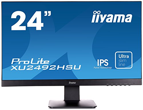 XU2492HSU-B1 LED monitor - 23.8" (23.8" viewable) - 1920 x 1080 Full HD (1080p) - IPS - 250 cd/m2 - 1000:1 - 5 ms - HDMI, DisplayPort - speakers - black