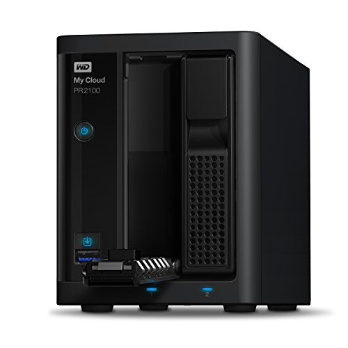 WD My Cloud PR2100 WDBBCL0280JBK - Pro Series - NAS server - 2 bays - 28 TB - HDD 14 TB x 2 - RAID 0, 1, JBOD - RAM 4 GB - Gigabit Ethernet