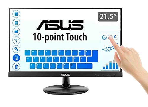 Best Value ASUS VT229H 21.5 Inch Monitor, FHD (1920 x 1080), IPS, 10-Point Touch Monitor, HDMI, Flicker Free, Low Blue Light, TUV Certified