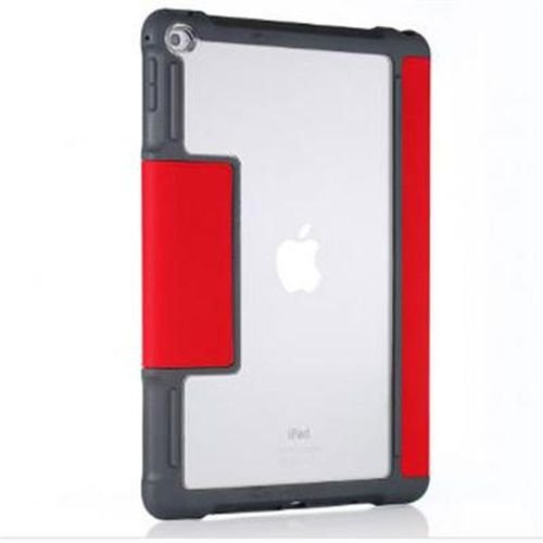 STM Dux 10.5 Inch Apple iPad 5th and 6th Generation Folio Tablet Case Red Grey Magnetic Closure 6.6 Foot Drop Tested Instant On and Off Feature Saves 