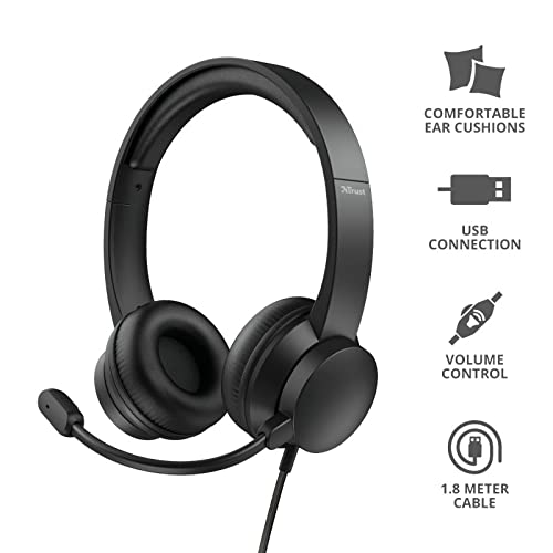 Trust HS200 USB A Wired Binaural Headset