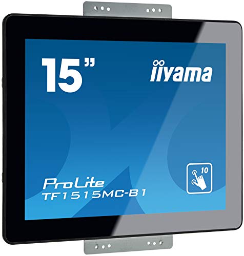 iiyama ProLite TF1515MC-B1 - 15" Diagonal Class LED-backlit LCD display - digital signage - with touchscreen 1024 x 768 - edge-lit - black