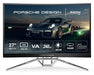 AOC Gaming PD27 - Porsche Design - AGON Series - LED monitor - curved - 27" - 2560 x 1440 QHD @ 240 Hz - VA - 550 cd/mï¿½ - 2500:1 - DisplayHDR 400 - 0.5 ms - 2xHDMI, 2xDisplayPort - speakers - black