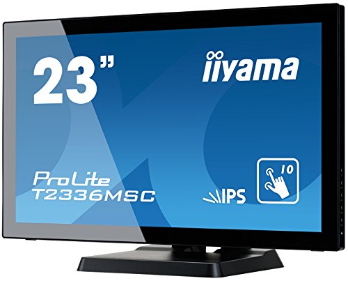 iiyama ProLite T2336MSC-B2 - LED monitor - 23" (23" viewable) - touchscreen - 1920 x 1080 Full HD (1080p) @ 60 Hz - IPS - 250 cd/m - 1000:1 - 5 ms - HDMI, DVI-D, VGA - speakers - black