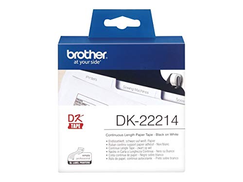 Brother DK-22214 - White - Roll (1.2 cm x 30.5 m) thermal paper - for Brother QL-1050, 1060, 500, 550, 560, 570, 580, 600, 650, 700, 710, 720, 820