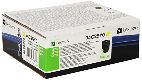 Best Value Lexmark 74C2SY0 Original Toner Cartridge - Yellow