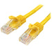 StarTech 0.5 m Cat 5e UTP Patch Ethernet Cable with Snagless RJ45 Connectors - Yellow