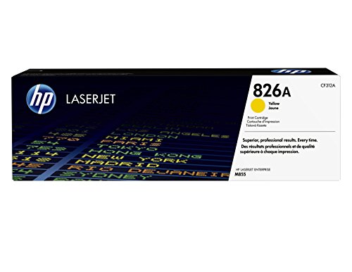 HP 826A - CF312A - 1 x Yellow - Toner cartridge - For Color LaserJet Enterprise M855dn, M855x+, M855x+ NFC/Wireless direct, M855xh