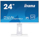 iiyama ProLite XUB2492HSU-W1 - LED monitor - 24" (23.8" viewable) - 1920 x 1080 Full HD (1080p) @ 60 Hz - IPS - 250 cd/m - 1000:1 - 5 ms - HDMI, VGA, DisplayPort - speakers - white