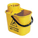 Best Value Contico Professional 15 L, Socket Mop Bucket with High Profile Wringer -Yellow