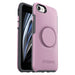 OtterBox Otter + Pop Symmetry Series - Back cover for mobile phone - polycarbonate, synthetic rubber - mauveolous - for Apple iPhone 7, 8, SE (2nd generation)