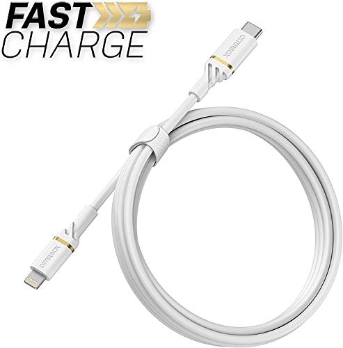 OtterBox Standard - Lightning cable - Lightning male to USB-C male - 1 m - cloud dust white - USB Power Delivery (60W) - for Apple iPad/iPhone/iPod (Lightning)