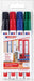 Best Value Edding 3000 permanent marker assorted, pack of 4