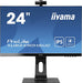 iiyama ProLite XUB2490HSUC-B1 - LED monitor - 24" (23.8" viewable) - 1920 x 1080 Full HD (1080p) @ 60 Hz - IPS - 250 cd/m - 1000:1 - 4 ms - HDMI, VGA, DisplayPort - speakers - black