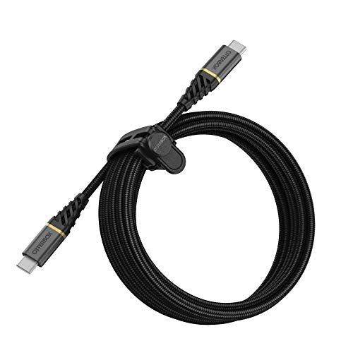 OtterBox Premium - USB cable - USB-C (M) to USB-C (M) - USB 2.0 - 3 A - 3 m - Power Delivery support - glamour black