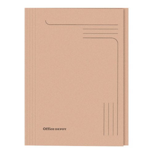 Best Value Square Cut Folders Foolscap 250gsm Buff - Pack of 100