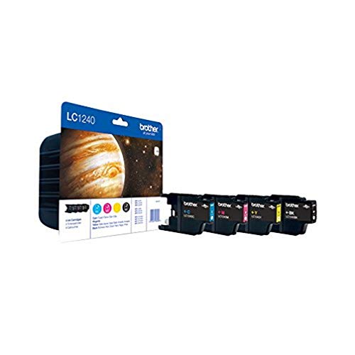 Brother LC1240 Value-Pack - Black, yellow, cyan, magenta - original - blister with accoustic / electromagnetic alarm - ink cartridge - for Brother DCP-J525, J725, J925, MFC-J430, J5910, J625, J6510, J6710, J6910, J825