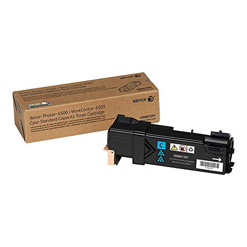 Best Value Xerox Genuine Phaser 6500/Workcentre 6505 Cyan Standard Capacity Toner Cartridge (1,000 Pages) - 106R01591