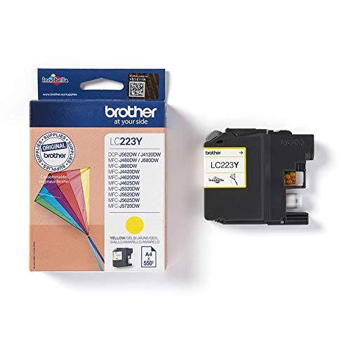 Brother LC223YBP - Yellow - original - blister - ink cartridge - for Brother DCP-J4120, J562, MFC-J4420, J4620, J4625, J480, J5320, J5625, J5720, J680, J880