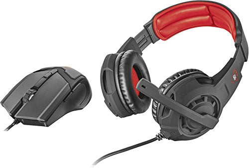 Trust GXT 784 3.5mm Wired Gaming Headset and Wired 4800 DPI Mouse