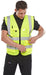 Hi Vis Executive Waistcoat To Iso 20471 Yellow Large