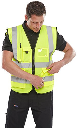 Hi Vis Executive Waistcoat To Iso 20471 Yellow 4Xl