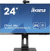 iiyama ProLite XUB2490HSUC-B1 - LED monitor - 24" (23.8" viewable) - 1920 x 1080 Full HD (1080p) @ 60 Hz - IPS - 250 cd/m - 1000:1 - 4 ms - HDMI, VGA, DisplayPort - speakers - black