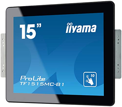 iiyama ProLite TF1515MC-B1 - 15" Diagonal Class LED-backlit LCD display - digital signage - with touchscreen 1024 x 768 - edge-lit - black