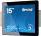 iiyama ProLite TF1515MC-B1 - 15" Diagonal Class LED-backlit LCD display - digital signage - with touchscreen 1024 x 768 - edge-lit - black