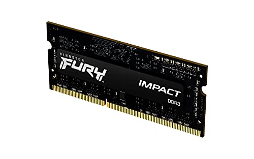 Kingston FURY Impact - DDR3L - module - 4 GB - SO-DIMM 204-pin - 1866 MHz / PC3L-14900 - CL11 - 1.35 / 1.5 V - unbuffered - non-ECC - black