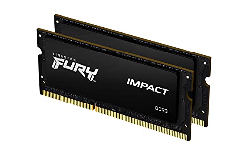 Kingston FURY Impact - DDR3L - kit - 16 GB: 2 x 8 GB - SO-DIMM 204-pin - 1866 MHz / PC3L-14900 - CL11 - 1.35 / 1.5 V - unbuffered - non-ECC - black