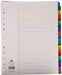 Best Value Concord Punched Pocket Index Multicolour-tabbed Europunched 1-20 Extra Wide A4 White Ref CS99