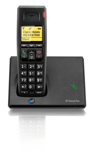 Best Value BT Diverse 7110 Plus Single DECT Phone, Black