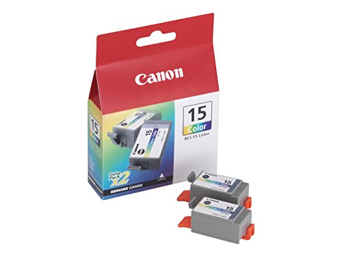 Canon BCI-15 C - 8191A002 - 1 x Cyan,1 x Magenta,1 x Yellow - Twinpack - Ink tank - For i70,80