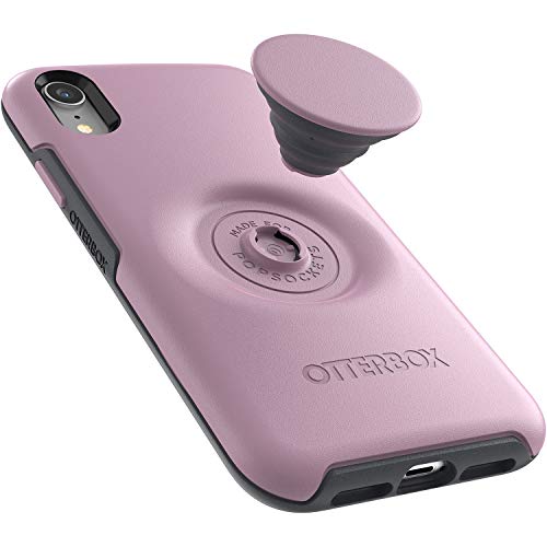 OtterBox Otter + Pop Symmetry Series - Back cover for mobile phone - polycarbonate, synthetic rubber - mauveolous - for Apple iPhone XR