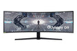 Samsung Odyssey G9 C49G95TSSR - QLED monitor - curved - 49" - 5120 x 1440 Dual Quad HD @ 240 Hz - VA - 1000 cd/m? - 2500:1 - 1 ms - 2xHDMI, DisplayPort - black