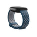 Fitbit Sport Band - Strap for smart watch - Large size - sapphire, fog grey - for Fitbit Sense, Versa 3