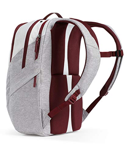 STM Myth 15 Inch Notebook Backpack Case Windsor Wine White Red Slingtech Cable Ready Luggage Pass Through with Comfort Carry Scratch Resistant Water R