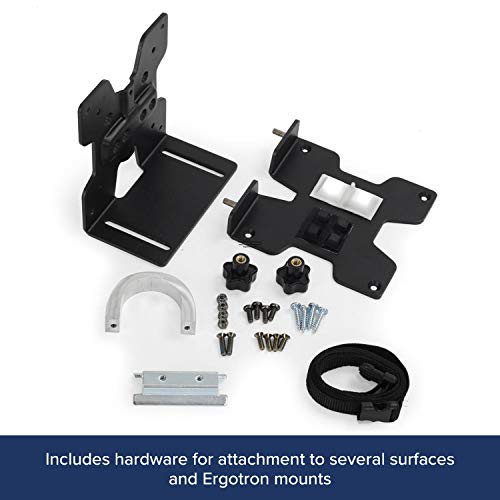 Ergotron Thin Client Mount - Mounting kit (holder, mounting hardware, strap) for personal computer - black - pole mount - for P/N: 45-353-026, 45-354-026