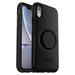 OtterBox Otter + Pop Symmetry Series - Back cover for mobile phone - polycarbonate, synthetic rubber - black - for Apple iPhone XR