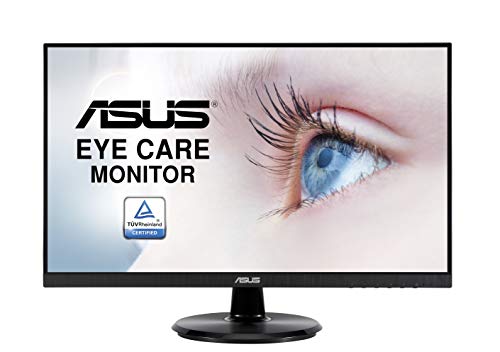 ASUS VA24DQ - LED monitor - 23.8" - 1920 x 1080 Full HD (1080p) - IPS - 250 cd/m - 1000:1 - HDMI, VGA, DisplayPort - speakers - black