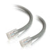 C2G Cat5e Non-Booted Unshielded (UTP) Network Patch Cable - Patch cable - RJ-45 (M) to RJ-45 (M) - 5 m - UTP - CAT 5e - stranded, uniboot - grey