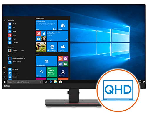 Lenovo ThinkVision T32h-20 - LED monitor - 32" (32" viewable) - 2560 x 1440 QHD - IPS - 350 cd/m - 1000:1 - 4 ms - HDMI, DisplayPort, USB-C - raven black