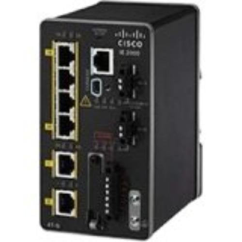 Cisco Industrial Ethernet 2000 Series - Switch - Managed - 4 x 10/100 + 2 x SFP - DIN rail mountable