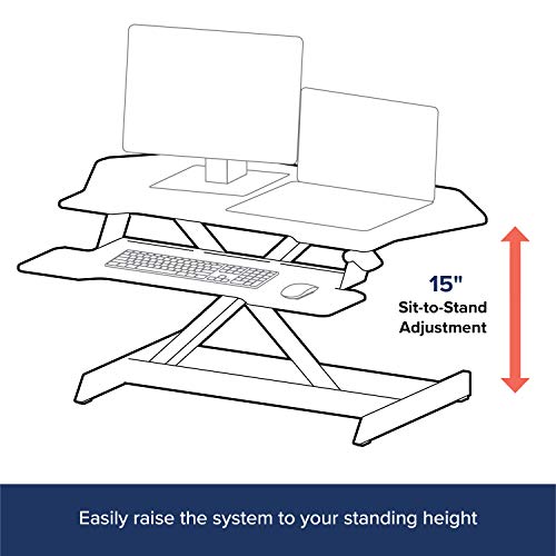 Ergotron WorkFit Corner - Standing desk converter - black