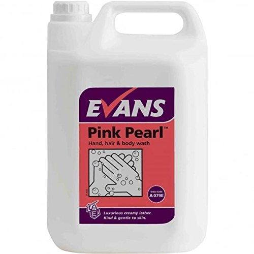 Best Value Evans Vanodine Pink Pearl, Luxury Pearlised Hand and Body Wash with Moisturiser, 5 Litres, Pack of 2