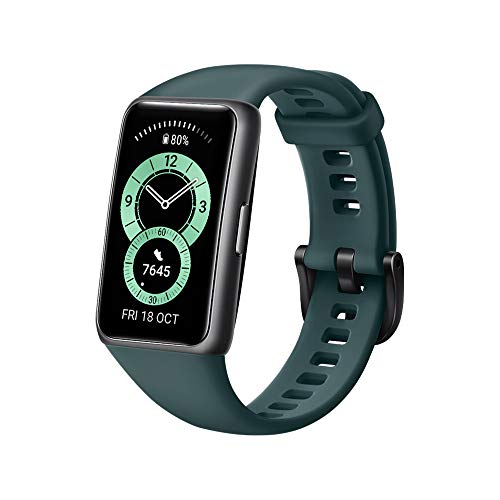 Huawei Band 6 AMOLED 37.3mm Bluetooth 5.0 Automatic SpO2 Monitoring Forest Green