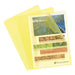 ValueX Cut Flush Folder A4 Grain PP Yellow PK10 56116E